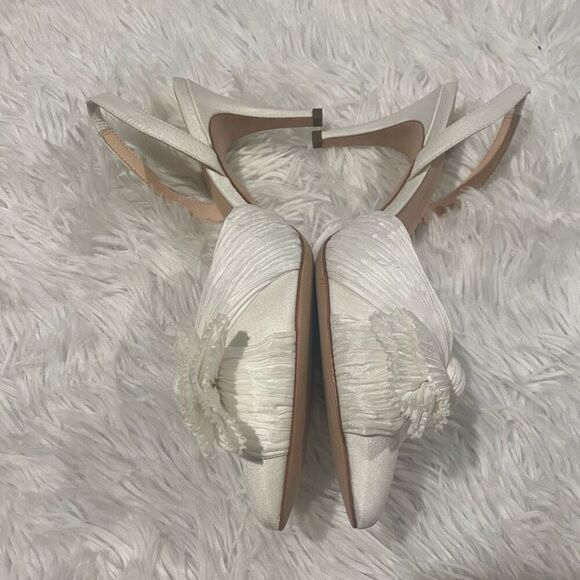 Loeffler Randall Sylvana Bow Slingback Heel in Wedding White Size 9.5 - Picture 3 of 6